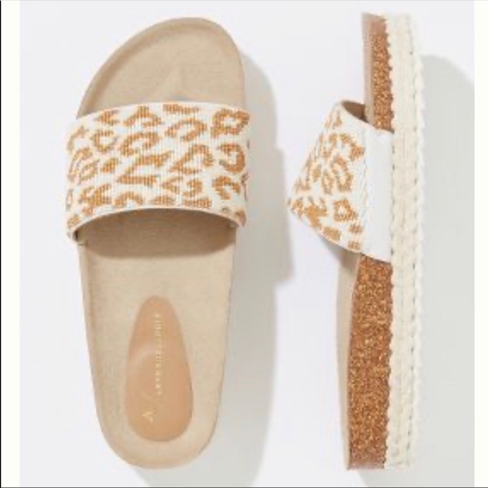 Anthropologie Yara Beaded slide new size 9 🐆🐆